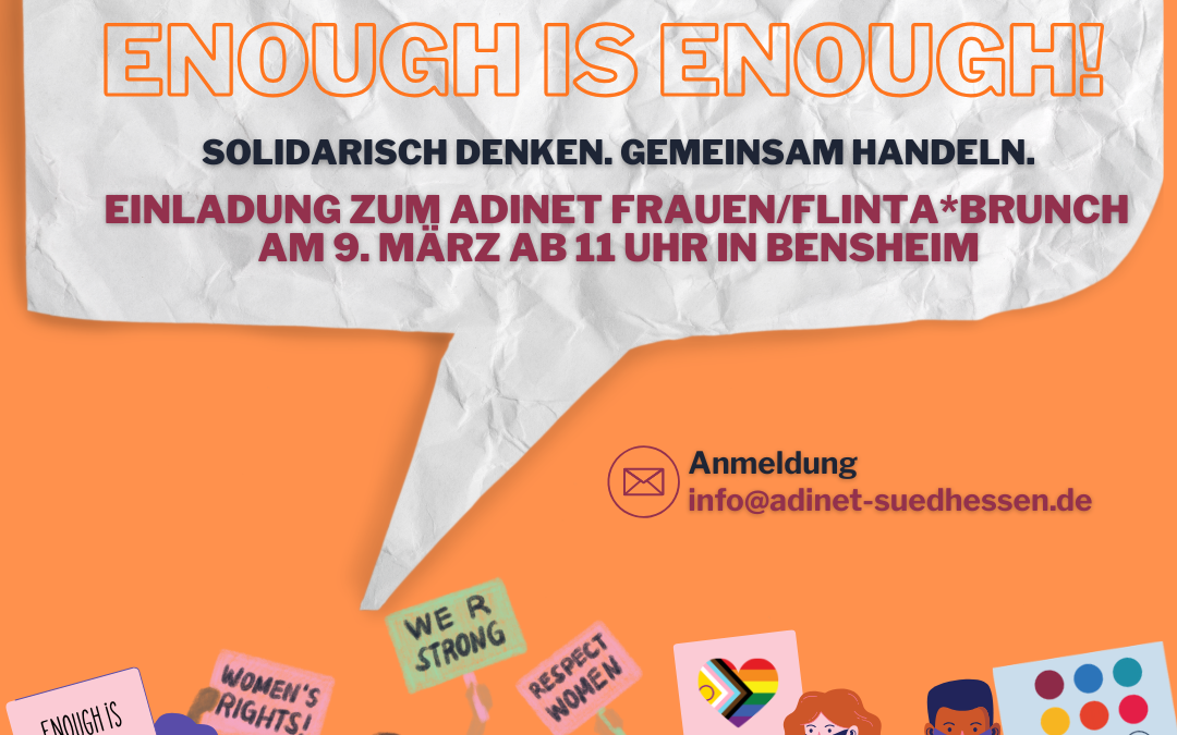 AdiNet lädt ein zum Frauen/FLINTA*Brunch