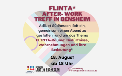 AdiNet lädt ein zum FLINTA* After-Work in Bensheim